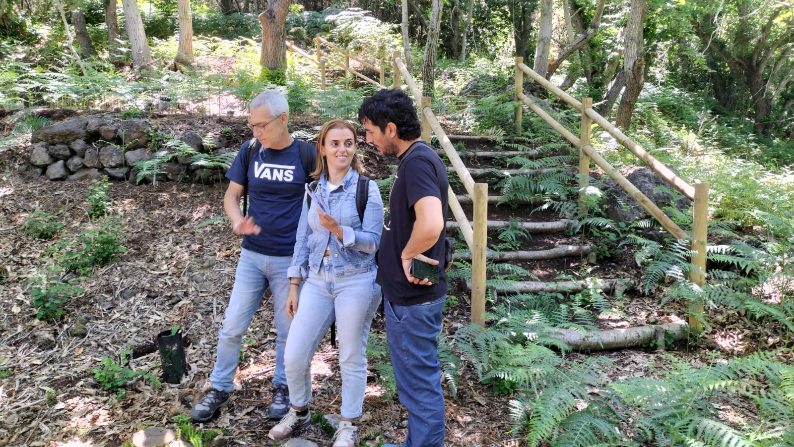 La delegación pudo visitar varios lugares de relevancia para comprobar las actuaciones forestales que se han llevado a cabo